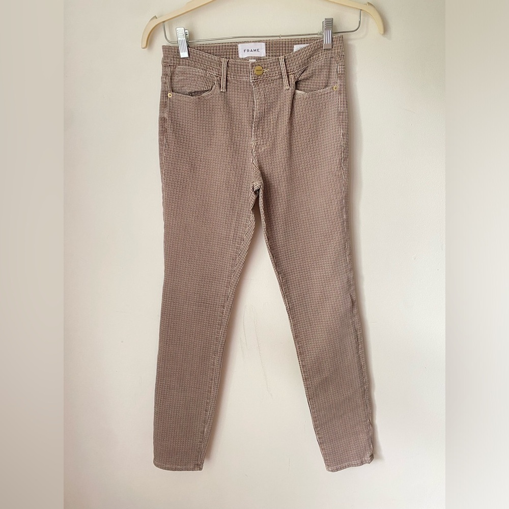 FRAME Pants Women’s 27 Houndstooth Le High Skinny Pant